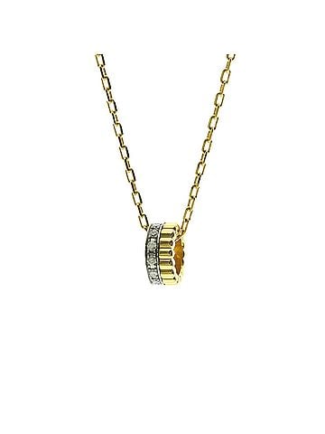 Boucheron Boucheron Quatre Radiant Diamond Necklace Yellow Gold (18K),White Gold (18K) Diamond Men,Women Fashion Pendant Necklace (Gold,Silver) (view 1)