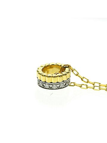 Boucheron Boucheron Quatre Radiant Diamond Necklace Yellow Gold (18K),White Gold (18K) Diamond Men,Women Fashion Pendant Necklace (Gold,Silver) (view 2)