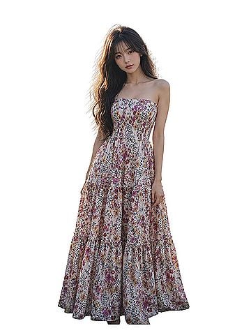 Abel the Label cottagecore, blooming florals, milkmaid dress, prairie dress, fair maiden, meadowcore, Casual Dress (view 1)
