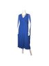 Emanuel Ungaro 100% Polyester Plaid Blue Cocktail Dress Size 4 - photo 9