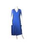 Emanuel Ungaro 100% Polyester Plaid Blue Cocktail Dress Size 4 - photo 1