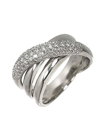 Céline Celine CELINE Diamond Ring 0.83ct Pt Platinum (view 1)