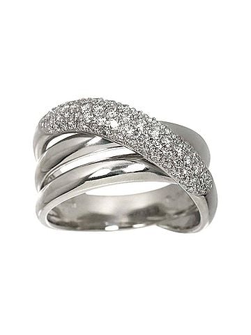 Céline Celine CELINE Diamond Ring 0.83ct Pt Platinum (view 2)