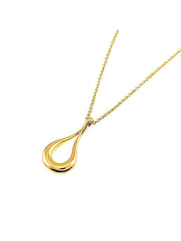 Tiffany & Co. Tiffany & Co. Teardrop Necklace 40cm 18K YG Yellow Gold 750 (view 1)