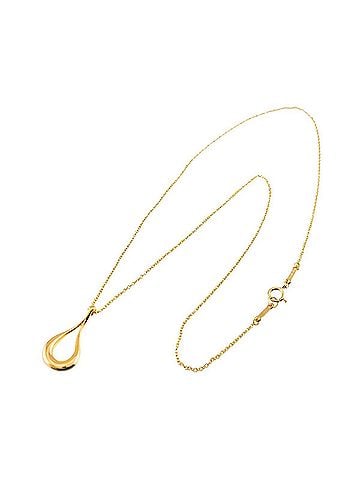 Tiffany & Co. Tiffany & Co. Teardrop Necklace 40cm 18K YG Yellow Gold 750 (view 2)