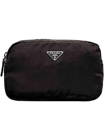 Prada Prada pouch, dark brown, Tessuto nylon, size 25. (view 2)
