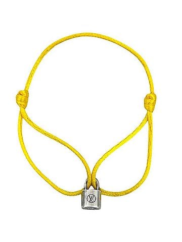Louis Vuitton Louis Vuitton Bracelet, Brasslet Silver Lockit Yellow, A08076, Ag 925 LOUIS VUITTON (view 2)