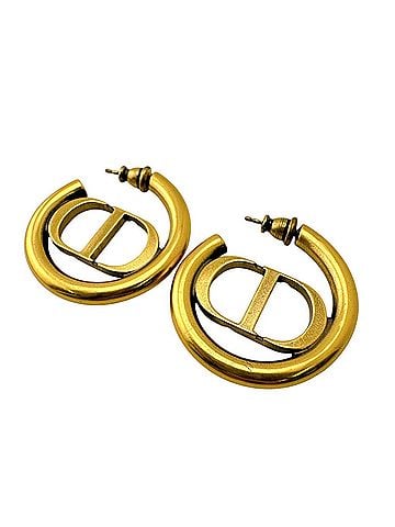 Christian Dior Christian Dior Dior CD Montaigne 30 Earrings Jewelry Gold (view 1)