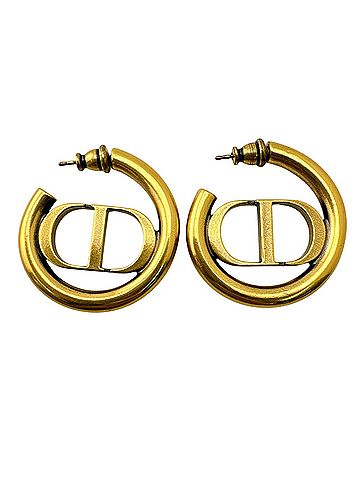 Christian Dior Christian Dior Dior CD Montaigne 30 Earrings Jewelry Gold (view 2)