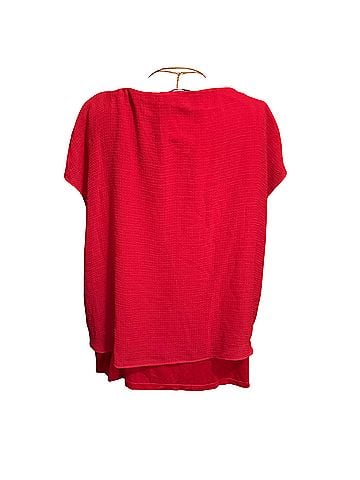 T Tahari Layered Short-Sleeve Blouse Short Sleeve T-Shirt (view 2)