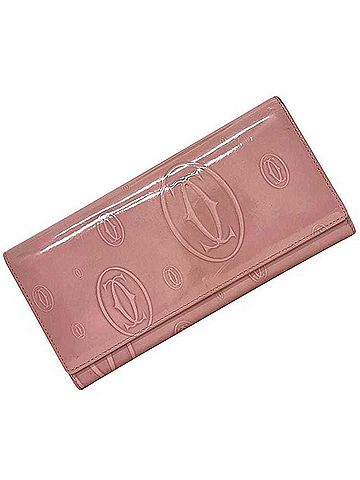 Cartier Cartier Bi-fold Long Wallet, Pink, Happy Birthday, L3001282, Leather (view 2)