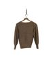 Reformation 100% Alpaca Solid Stripes Tan Wool Pullover Sweater Size S - photo 2
