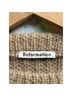 Reformation 100% Alpaca Solid Stripes Tan Wool Pullover Sweater Size S - photo 3