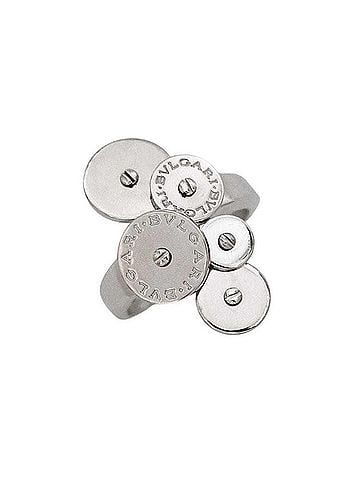 Bvlgari Bulgari Cycladi Ring, White Gold (WG), Size JP13, 750 18K, BVLGARI (view 2)