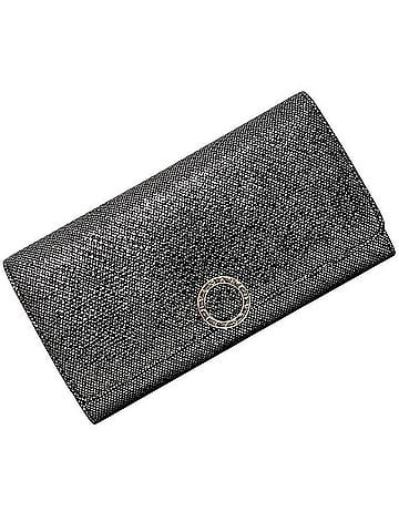 Bvlgari Bulgari bi-fold long wallet, silver, glitter, 288279, unused, leather, MD E19 288279 BVLGARI (view 1)