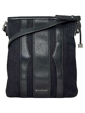 Bvlgari Bulgari Shoulder Bag, Black, B-ZERO1 Crossbody, Canvas and Leather, MM F11 34162 BVLGARI (view 2)