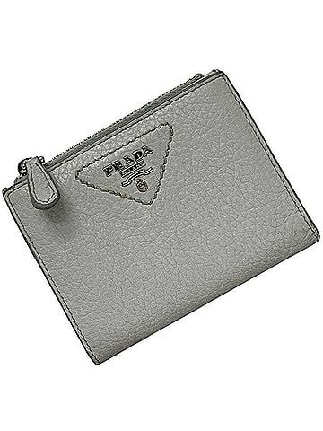 Prada Prada bi-fold wallet, gray, Vitello Daino, 1ML050, leather, 234 PRADA (view 1)