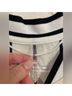 Free People 100% Cotton Stripes White Black Jacket Size L - photo 3