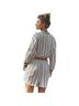 Free People 100% Cotton Stripes White Black Jacket Size L - photo 2