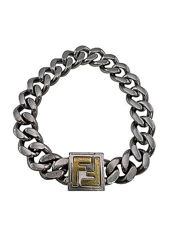 Fendi FENDI FF logo bracelet, silver (view 2)