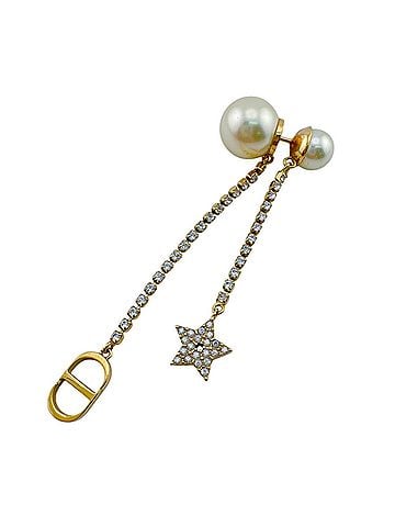 Christian Dior Christian Dior CD Logo Star Earrings, Gold Jewelry (view 1)