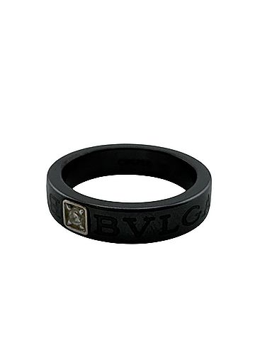 Bvlgari BVLGARI B.zero1 Essential 750 stamped ring, jewelry, fashion, black. (view 1)