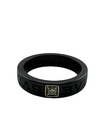 Bvlgari BVLGARI B.zero1 Essential 750 stamped ring, jewelry, fashion, black. (view 2)