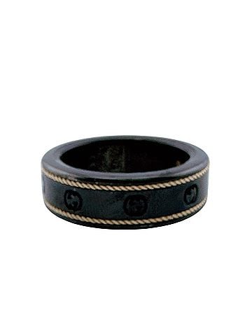 Gucci GUCCI Interlocking G Ring Oura - Jewelry, Fashion, Black (view 1)