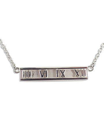 Tiffany & Co. TIFFANY & Co. 925 Atlas Bar Pendant Necklace (view 2)