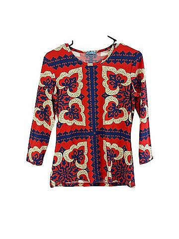 J. McLaughlin Catalina Cloth 3/4 Sleeve Blouse (view 1)