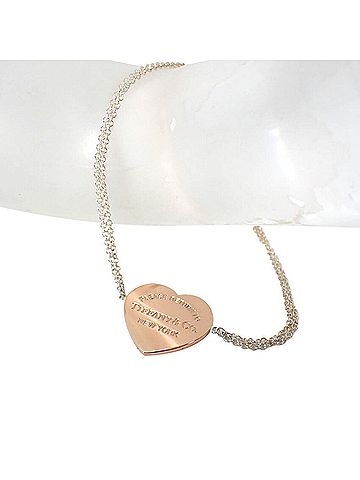 Tiffany & Co. TIFFANY & Co. 925 Metal Return to Heart Double Chain Bracelet (view 2)