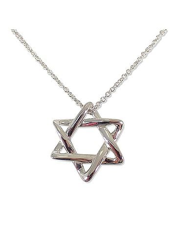Tiffany & Co. TIFFANY & Co. 925 Star of David Pendant Necklace (view 1)