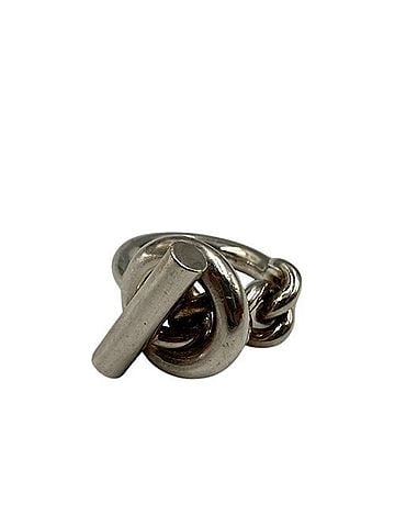 Hermès HERMES Silver Croisette Ring Ag925 Men's (view 1)