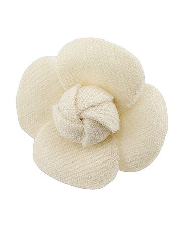Chanel Wool Camellia Brooch (view 1)