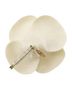Chanel 100% Wool White Wool Camellia Brooch One size - photo 2