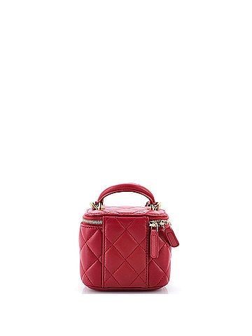 Chanel Classic Top Handle Vanity Case with Chain Quilted Lambskin Mini (view 2)
