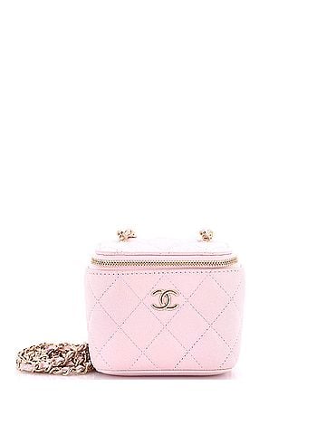 Chanel Tiny CC Link Vanity Case with Chain Quilted Caviar Mini (view 1)