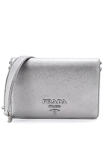 Prada Chain Wallet Crossbody Saffiano Leather (view 1)