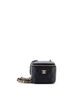 Chanel 100% Leather Black Tiny CC Link Vanity Case with Chain Quilted Caviar Mini One size - photo 1