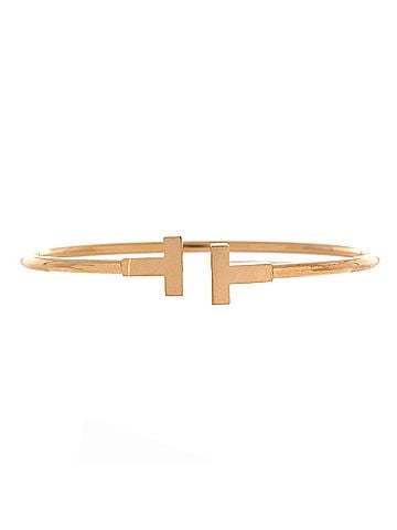 Tiffany & Co. T Wire Bracelet 18K Rose Gold (view 1)