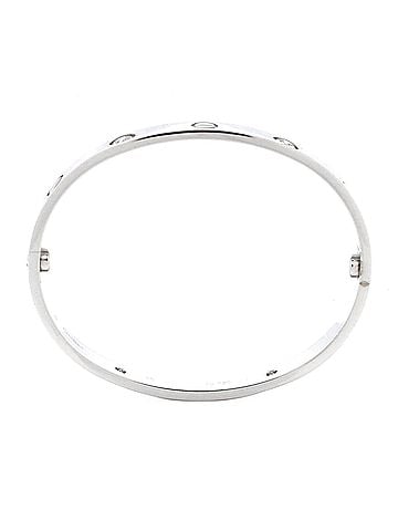 Cartier Love 4 Diamond Bracelet 18K White Gold and Diamonds (view 2)