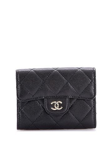 Chanel Classic Flap Card Case Quilted Caviar (view 1)