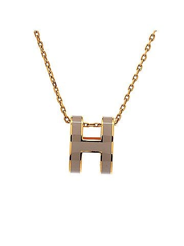 Hermès Pop H Pendant Chain Necklace Metal and Enamel (view 1)