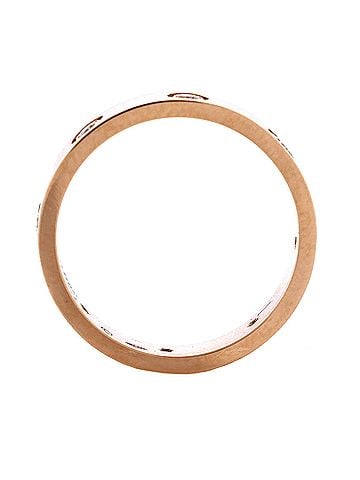 Cartier Love Wedding Band 8 Diamonds Ring 18K Rose Gold with Diamonds (view 2)