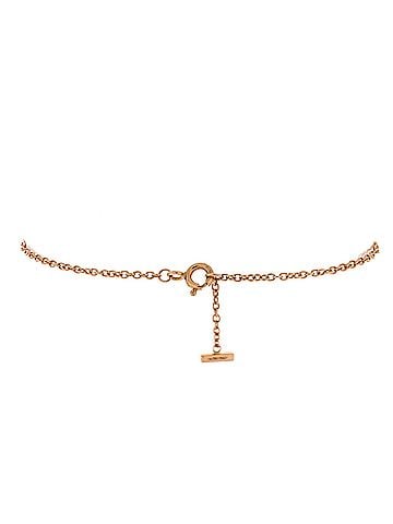 Tiffany & Co. T Smile Chain Bracelet 18K Rose Gold Medium (view 2)