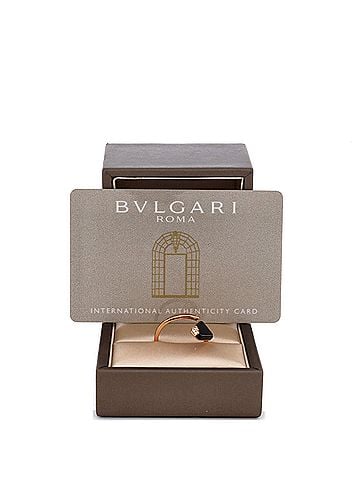 Bvlgari Gelati Ring 18K Rose Gold with Onyx and Diamonds (view 2)