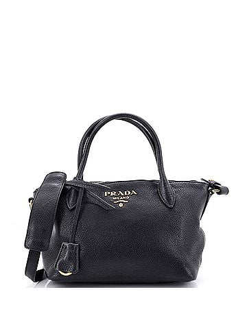 Prada Dual Strap Zip Tote Vitello Daino Small (view 1)