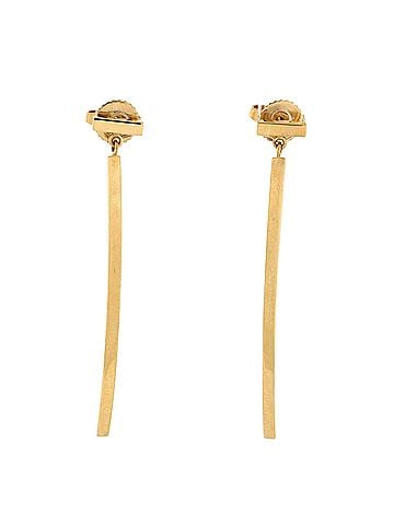 Tiffany & Co. T Wire Bar Earrings 18K Yellow Gold (view 1)