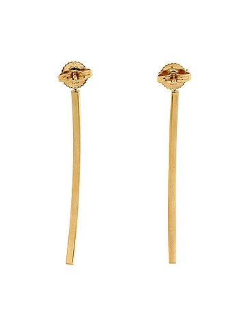 Tiffany & Co. T Wire Bar Earrings 18K Yellow Gold (view 2)