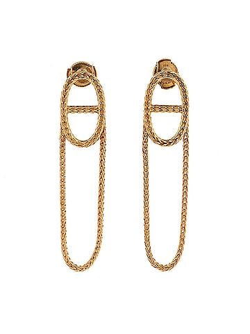 Hermès Chain d'Ancre Danae Earrings 18K Yellow Gold (view 1)
